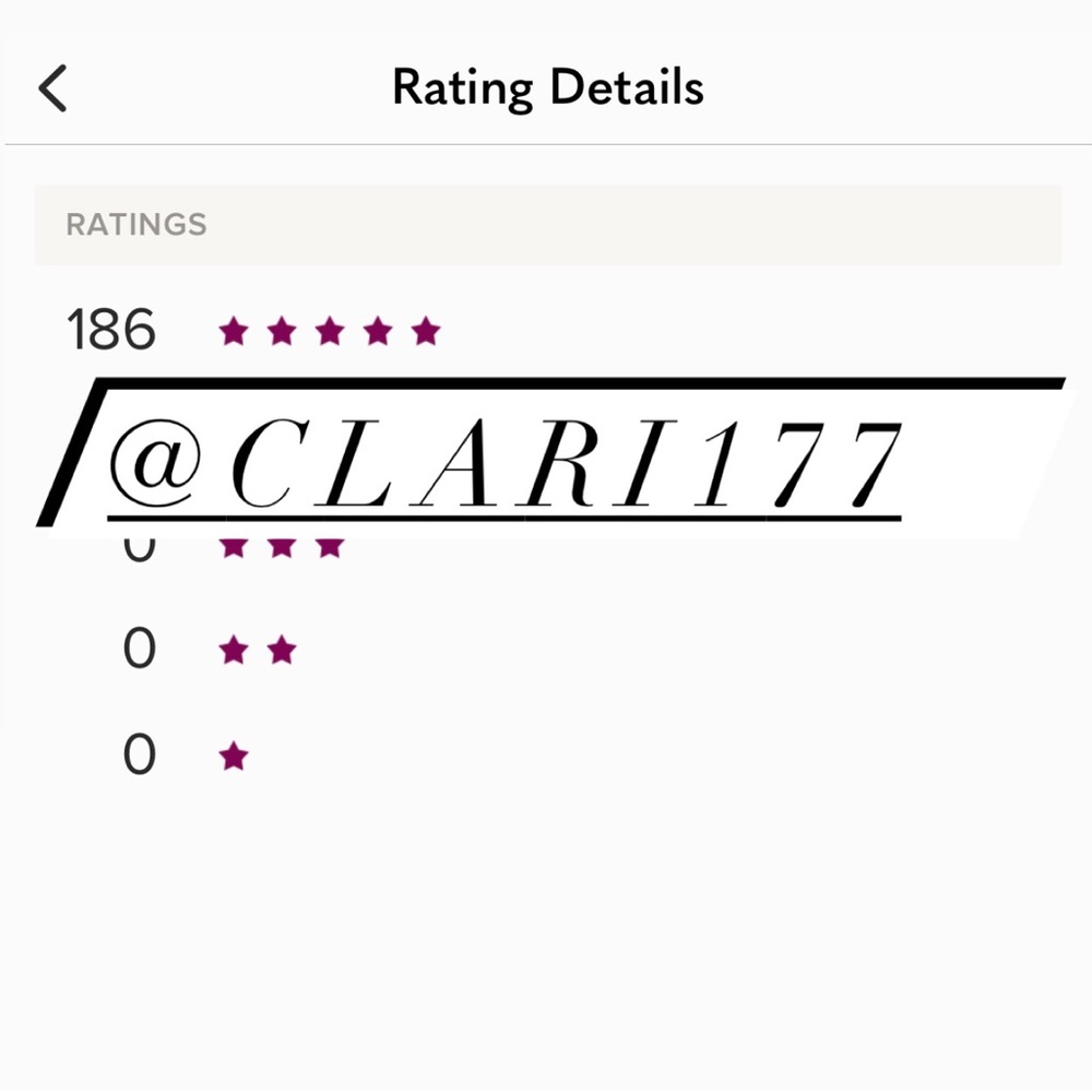 186th consecutive 5 star rating! ⭐️⭐️⭐️⭐️⭐️